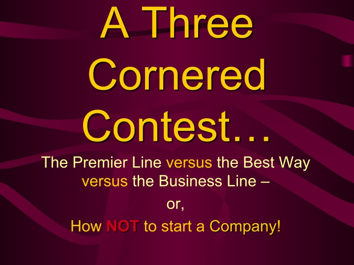 A Three Cornered Contest Forming the LMS Slide 2